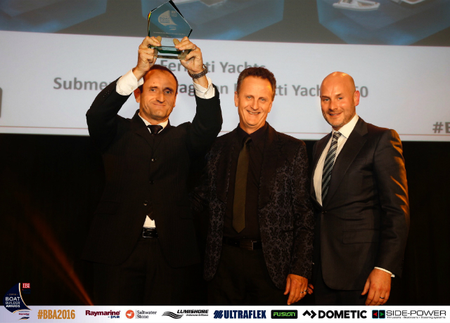 Il Gruppo Ferretti premiato ai "Boat Builder Awards for business achievement" 2016